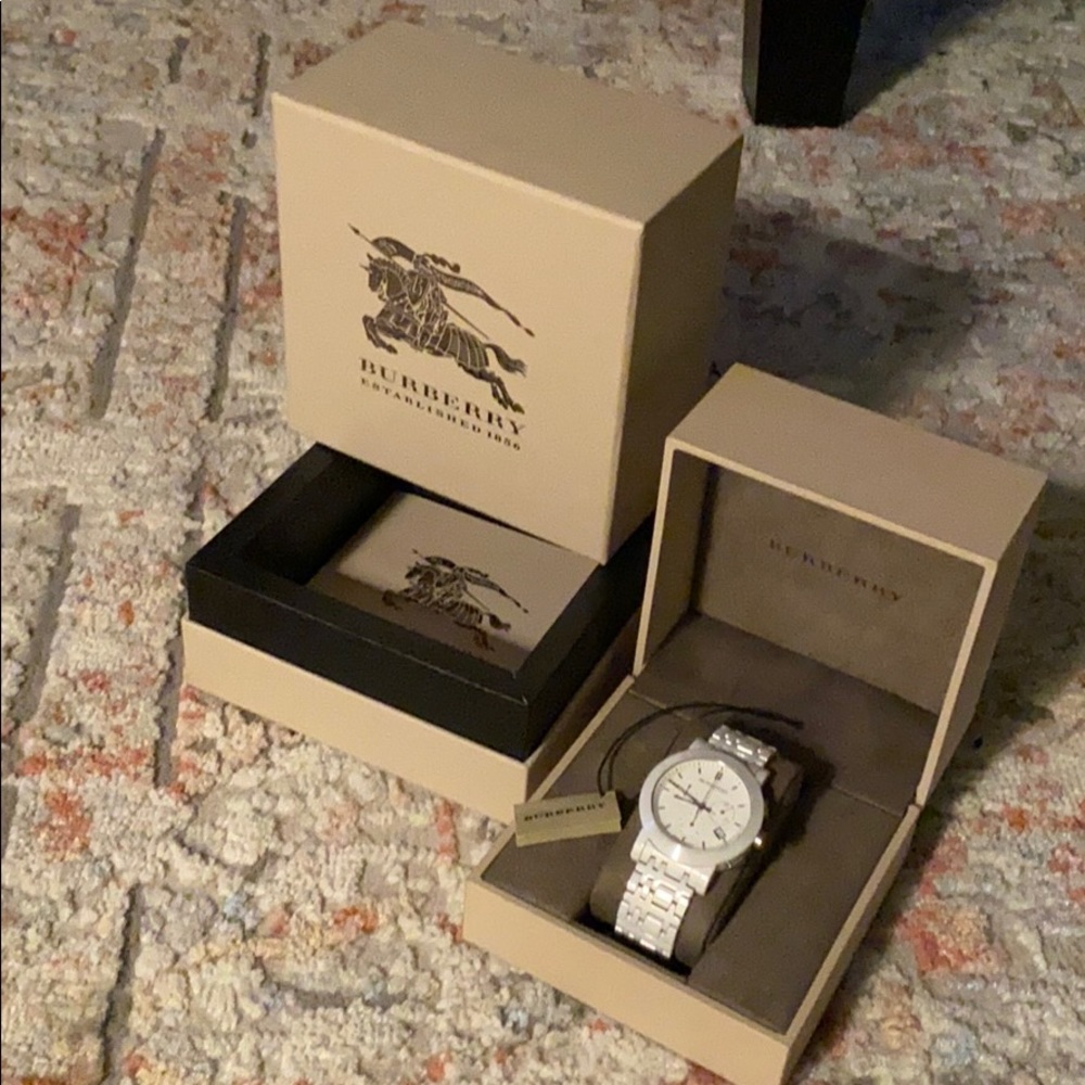 White Burberry Watch.One of my absolute favorites.